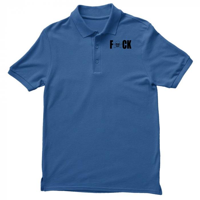 polo shirt with skull logo